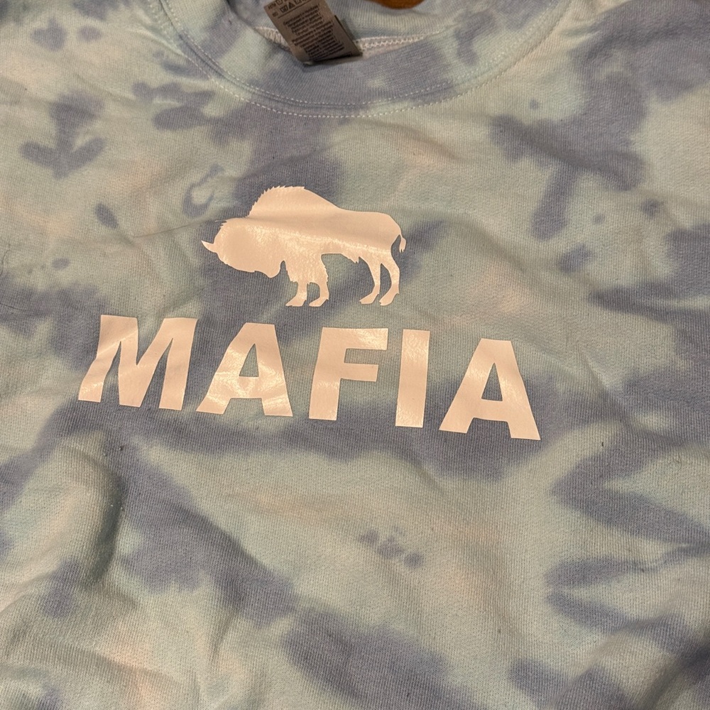Buffalo Bills Tie-Dye Cropped Crewneck - Picture 4 of 4
